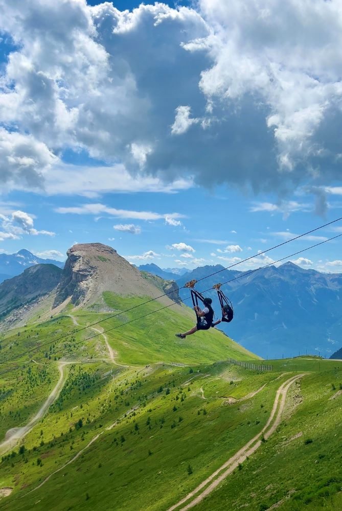 zipline a Serre Chevalier